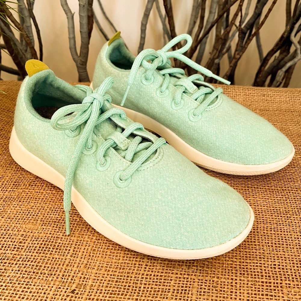 Allbirds Wool Runners WR Mint Green Sneaker Women’s Size 7